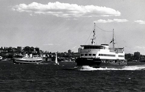 Sydney ferries SOUTH STEYNE and FRESHWATER, 1991