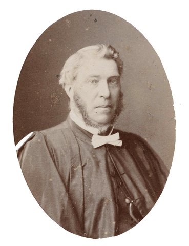 Studio Portrait of Reverend William Woolls, c. 1880, by J Herbert Newman pxa 1023