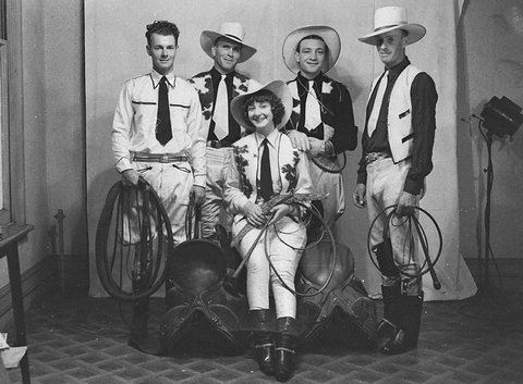 Australian rodeo riders Sam Hood's 1938