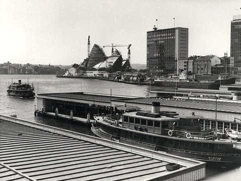 Sydney ferry LADY SCOTT at Circular Quay, 1960s