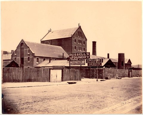 Joseph Wearne's Flour Mills, Russell's Foundry, Phillips & Company Coal & Wood Merchants, 1870