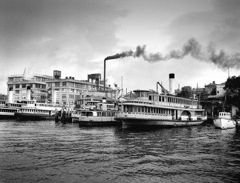 Sydney ferries KOSCIUSKO PELICAN and KAREELA, 1950s