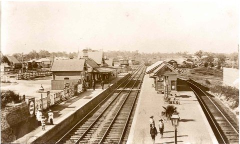 Hornsby railway station circa 1900, c. 1900
