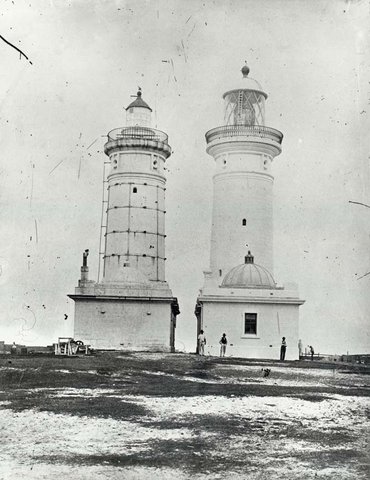 Macquarie Lighthouse old and new 2, c. 1883