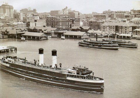 Sydney ferries DEE WHY - KANANGRA - KIRRULE - LADY EDELINE, 1930s