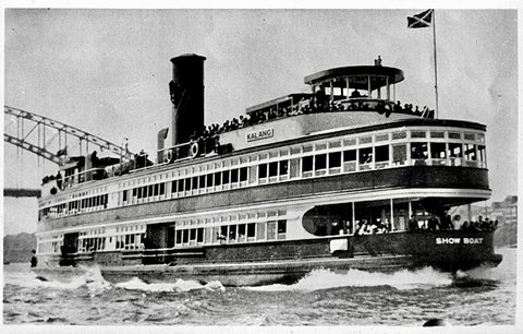 Sydney showboat KALANG promotional picture, 1950s