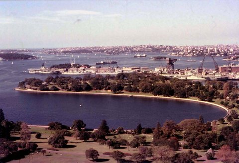 68-253 Sydney Harbour from AMP building Sydney 1968