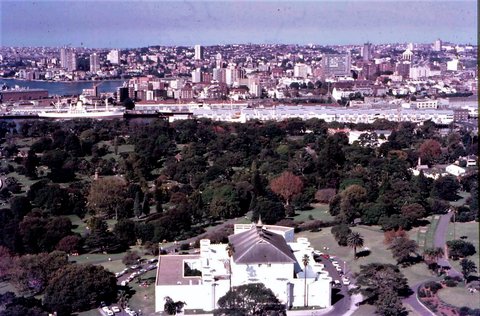 68-254 Botanical Gardens from AMP building Sydney 1968