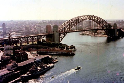 68-256 Sydney Harbour from AMP building Sydney 1968