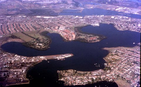 70-614 Paramatta below Ryde Bridge, Sydney 1970