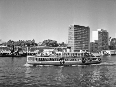 70-6 57 Cremorne Point ferry, Sydney, Australia 1970