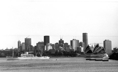 70-8 City from Cremorne 3, Sydney, Australia 1970