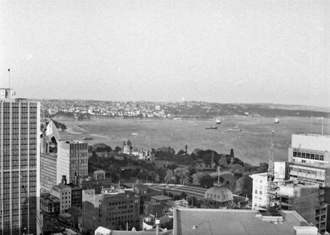 71-01 17 View from my office, Sydney, Australia 1971