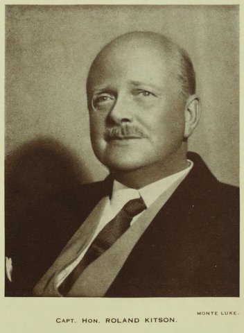 Photographic portrait of Roland Kitson, vice-chairman of Dorman Long, in Sydney for the opening of the Sydney Harbour Bridge, taken by Monte Luke, published in The Home (2 May 1932)