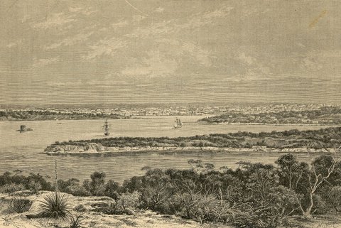 Veduta generale di Sydney, 1892