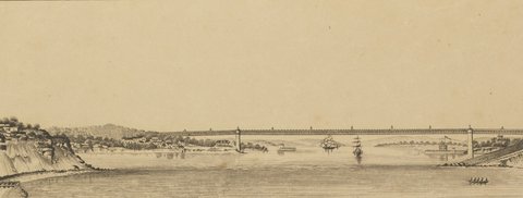 Sydney harbour Bridge 1857