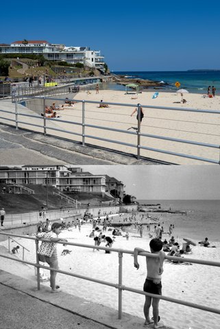 Bondi Beach 1968 and 2023