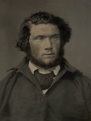 James Johnson, seaman and only survivor of 122 persons upon the wreck of the ship "Dunbar" taken afterward at Sydney in 1857 - (hand coloured ambrotype attributed to Thomas Glaister) (cropped)