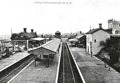 Railway Station - Granville, 1890, c. 1890