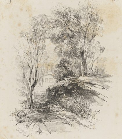 Tombs Garden Is Prout, c. 1840