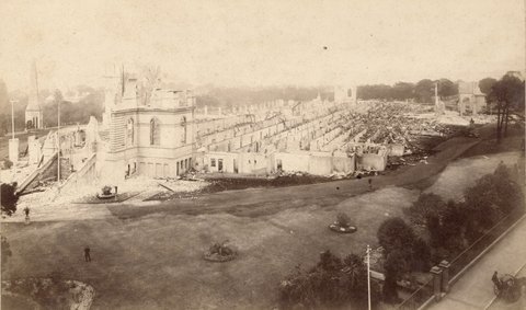 Garden Palace Ruins Sydney 1882 slnsw