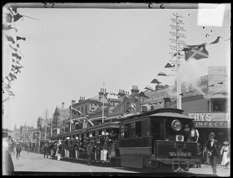 Tram, Darlinghurst, Sydney, 1900 slnsw