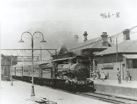 Blacktown railway station 1955