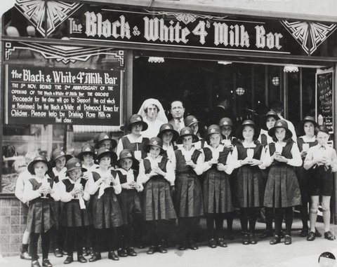 Black and White Milk Bar Sydney, 1934