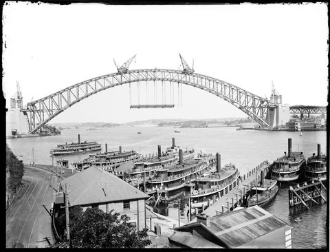 Platform Sydney harbour bridge, 1930–31