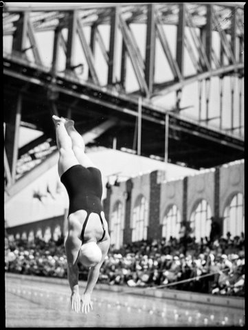 Diver at the Empire Games 1938
