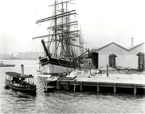 Looking south across Pyrmont Bay, c. 1904