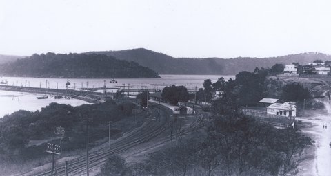 Hawkesbury River station c.1922, c. 1922