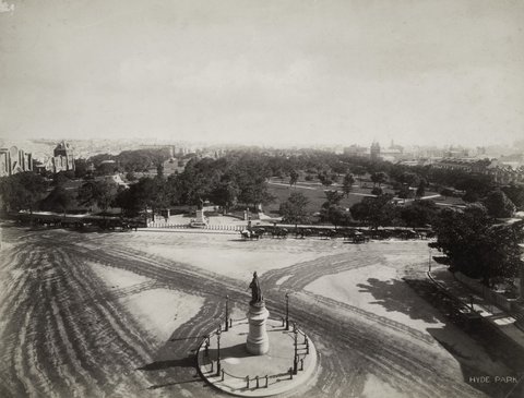 Hyde Park from Queens Square, c. 1889