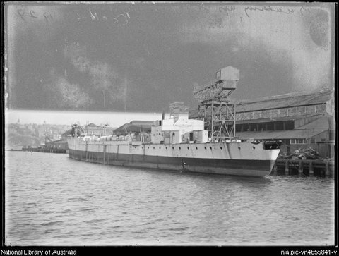 HMAS Sydney being broken up 1929