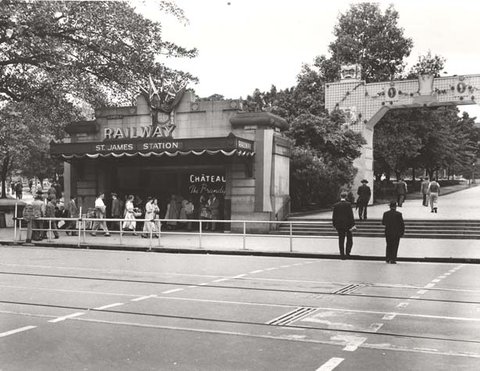 Railway Station - St James, Sydney 1954-1, c. 1954