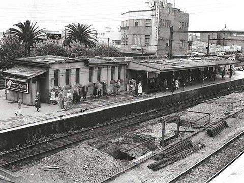 Railway Station - Hurstville, 1958