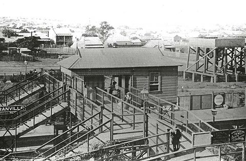 Railway Station - Granville, 1900, c. 1900
