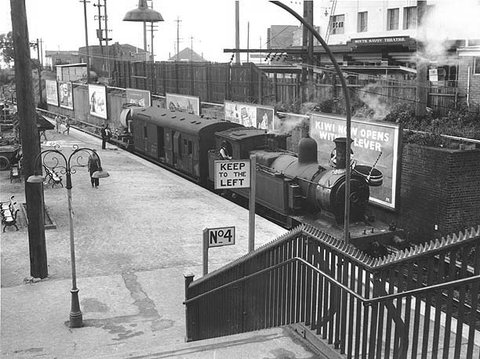 Hurstville Railway Station, 1958