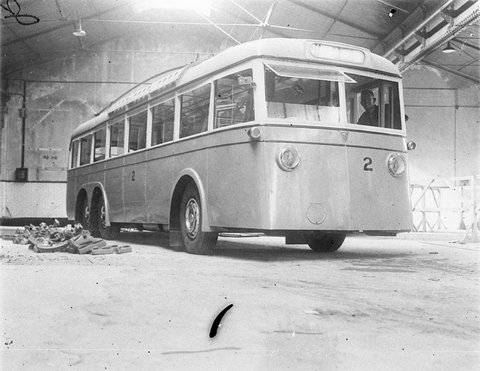 Sydney trolleybus number 2 - 1930s