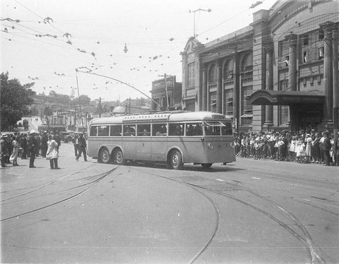 Sydney trolleybus number 1 - 1930s