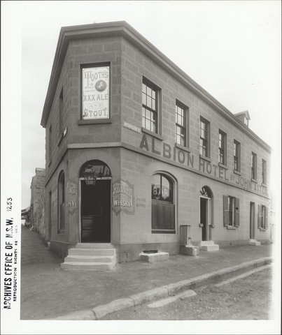 Albion Hotel, corner Darling and Nicholson Streets, Balmain, 1898
