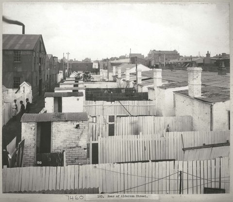 Rear of Alderson Street, Redfern, Sydney, New South Wales-1, c. 1900