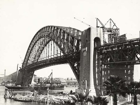 Sydney Harbour Bridge - View from Jeffrey Street, c. 1931