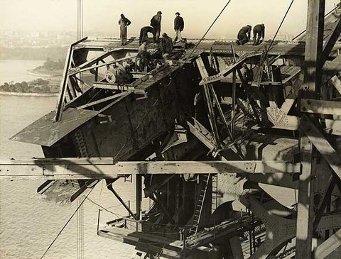 Sydney Harbour Bridge Dismantling Creeper Crane, c. 1931