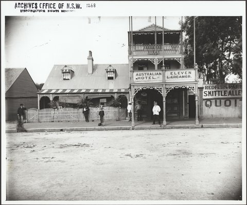 Australian Eleven Hotel and Redfern Park, Redfern, c. 1890