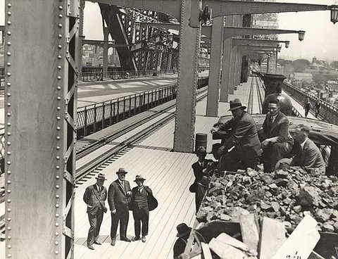 First Train on Sydney Harbour Bridge, 1932