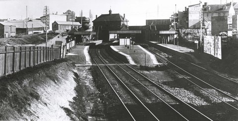 Newtown Railway Station c.1895, c. 1895