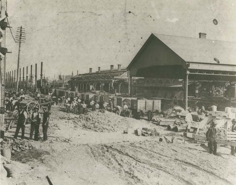 Central Railway Station - construction, c.1902, c. 1902