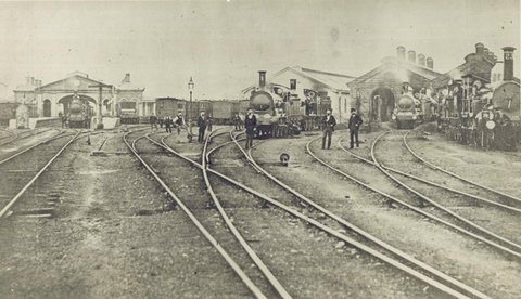 Old Sydney Railway Station, c. 1875