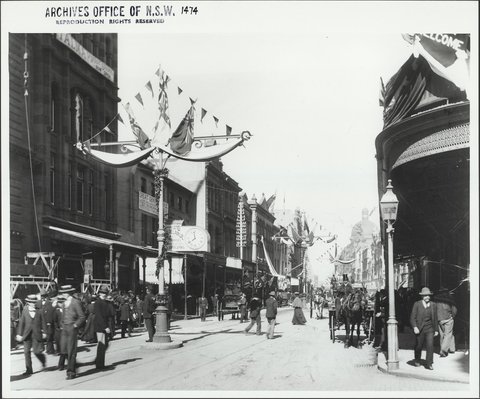 A decorated George Street, 1901, 1901–05